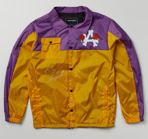 REA| Purple/Gold “LA City of Angels” Jacket