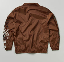Load image into Gallery viewer, REA| Brown “Gritty Coaches” Jacket
