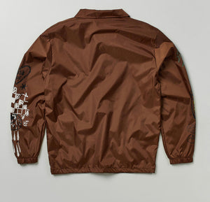 REA| Brown “Gritty Coaches” Jacket