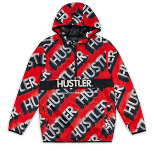 REA| Red “Hustler Spray” Jacket
