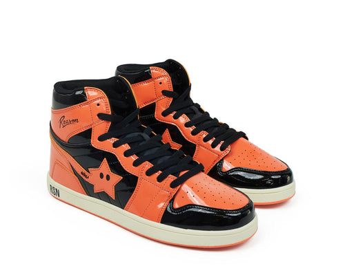 REA| Orange\Black “Shooting star” sneakers