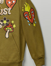 Load image into Gallery viewer, REA| Olive “ All we trust” Hoodie