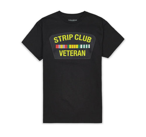 REA|  Black “Strip Club Vet” tee