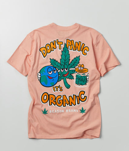 REA| Peach “Don’t Panic” tee