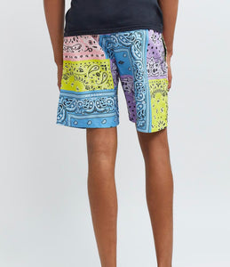 REA| Multi color “Bandanna” shorts