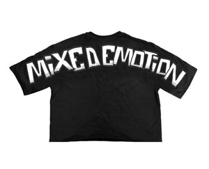 ME| Black “Monster” cropped tee