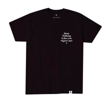 Load image into Gallery viewer, SD| Black “Stop talking” tee