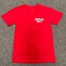 Load image into Gallery viewer, PB| Red “Hustler Dept” tee
