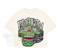 Load image into Gallery viewer, ME| Cream “Monster” cropped tee