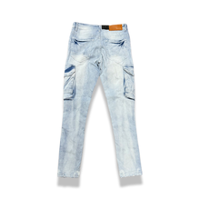 Load image into Gallery viewer, ARK| Ice Blue Cargo Jeans