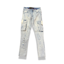 Load image into Gallery viewer, ARK| Ice Blue Cargo Jeans