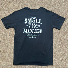 Load image into Gallery viewer, PB| Black “Wake up smell money” tee
