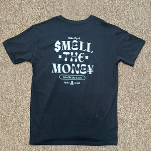 PB| Black “Wake up smell money” tee