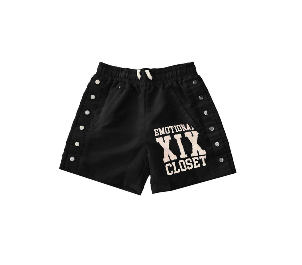 ME| Black “Backyard” Nylon Shorts