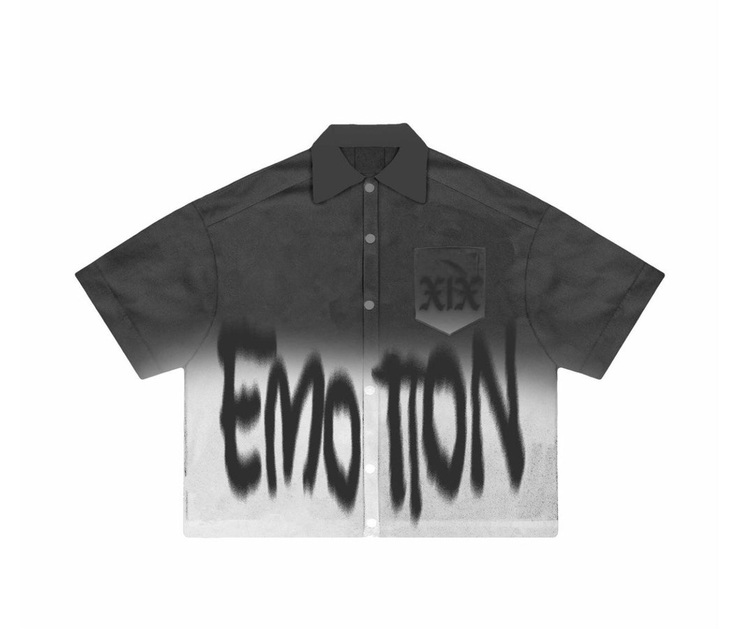 ME| Black “XIX” Button Up Shirt