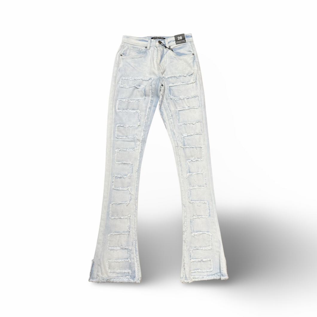 ARK|Ice Blue Jeans(Stacked)