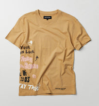 Load image into Gallery viewer, REA| Khaki “Make your own luck” tee