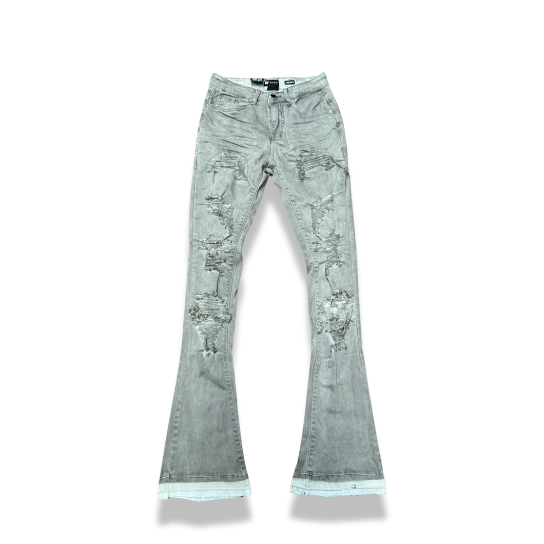 WM| Grey Denim Jeans(Stacked)
