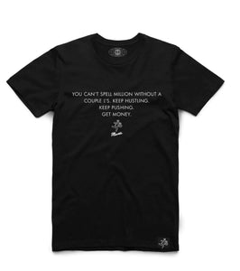 HM| Black “Keep Hustling” tee