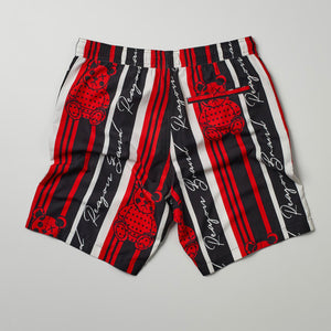 REA| Black/Red “Teddy” shorts