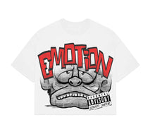 Load image into Gallery viewer, ME| White “Monster” cropped tee