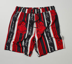REA| Black/Red “Teddy” shorts
