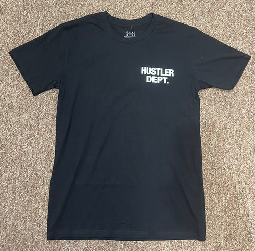 PB| Black/White “Hustler Dept” tee