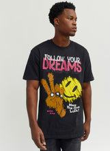 Load image into Gallery viewer, REA| Black “Follow your dreams” tee