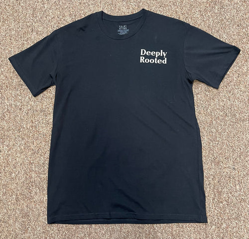 PB| Black “Deeply Rooted” tee