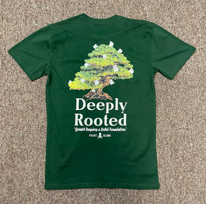 PB| Green “Deeply Rooted” tee