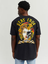 Load image into Gallery viewer, REA| Black “Stay True” tee