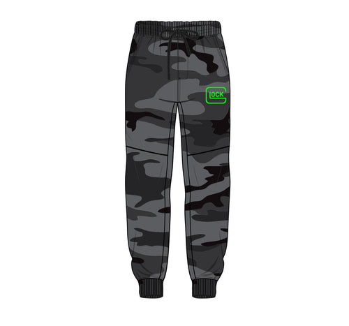 PB| Army Gray/Neon “Glock” Joggers