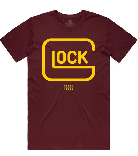 PB| Burgundy “Glock” Tee
