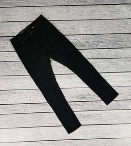 MIS| “Solid Black Motto” Jeans
