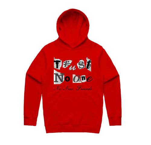PB| “Trust No One” Hoodie(Red)