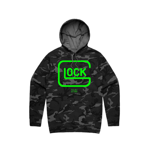 PB| Army Gray/Neon “Glock” Hoodie