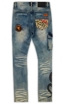 Load image into Gallery viewer, RSN| Snake Denim Jeans
